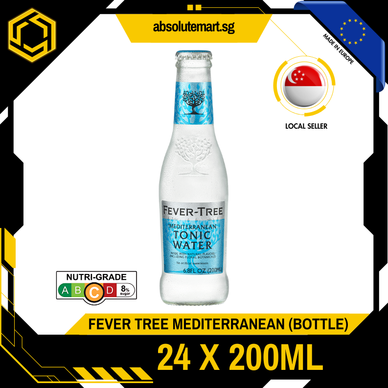 FEVER TREE Premium Light Mediterranean Tonic Water 200ML X 24 (GLASS)