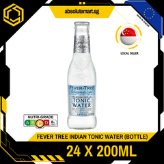 FEVER TREE Premium Light Indian Tonic Water 200ML X 24 (GLASS)