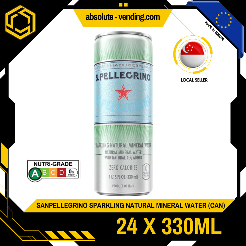 [CARTON] SAN PELLEGRINO Essenza Natural Sparkling Mineral Water 330ML X 24 (CAN)
