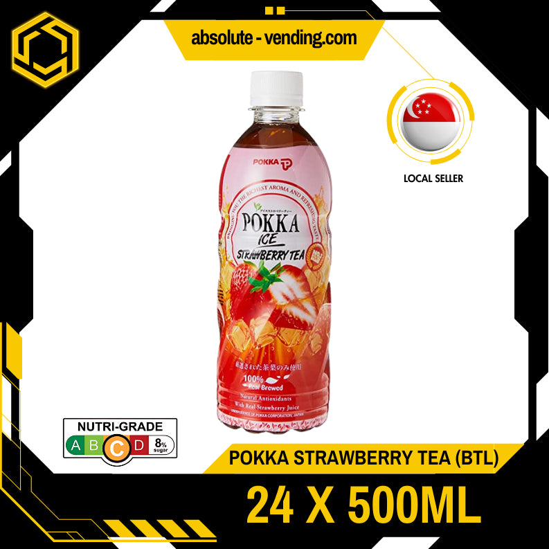 POKKA Strawberry Tea 500ML X 24 (BOTTLE)